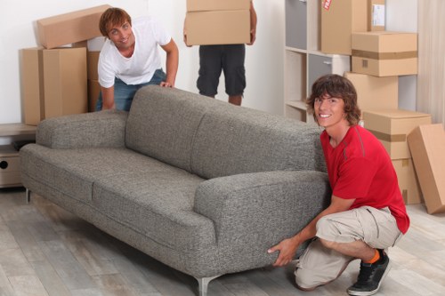 Donated furniture being delivered to a charity in Radlett