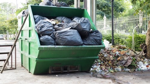 Various types of furniture collected for disposal